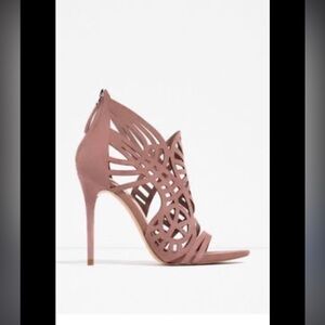ZARA - Mauve Open Work Heels